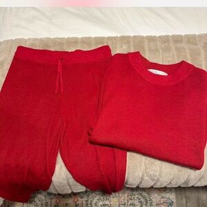 Free People Malibu beach set in red! Size medium
